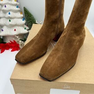 Christian Louboutin men’s suede ankle boots size 43 made in Italy